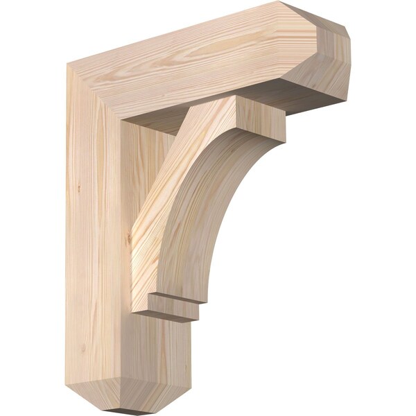 Ekena Millwork Imperial Craftsman Smooth Bracket w/ Offset Brace, Douglas Fir, 7 1/2"W x 22"D x 26"H BKT0806X22X26IMP04SDF - main